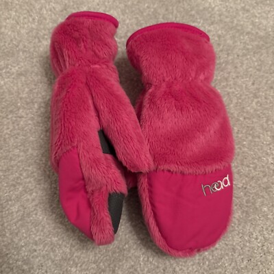 HEAD Thermo Fleece SKI FÄUSTLINGE Thermo Fell gefüttert Rosa | 5-6 Jahre Small