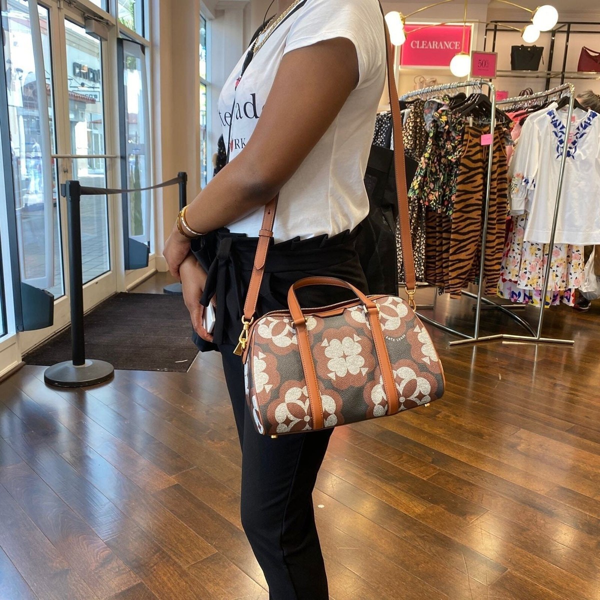 Kate Spade Flower Monogram Eleanor Medium Satchel K9786 | eBay