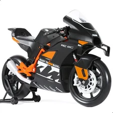 1:12 Motorcycle Model for KTM RC 8C Alloy Diecast Toy Mini Moto Gift（Black）