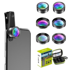 Apexel APL-DG6 6IN1 Smartphone Wide Angle Camera Lens For iPhone Samsung Huawei