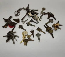 Lot - Variety Of Vintage Keys. INCLUDES- GM, TERRYVILLE, RUSSWIN,  AND MORE!