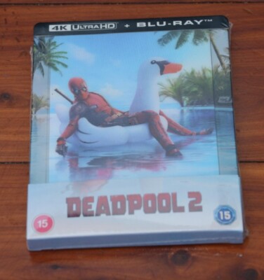Deadpool 2 (2018) 4K Ultra HD + Blu-ray Zavvi Exclusive Lenticular SteelBook NEW