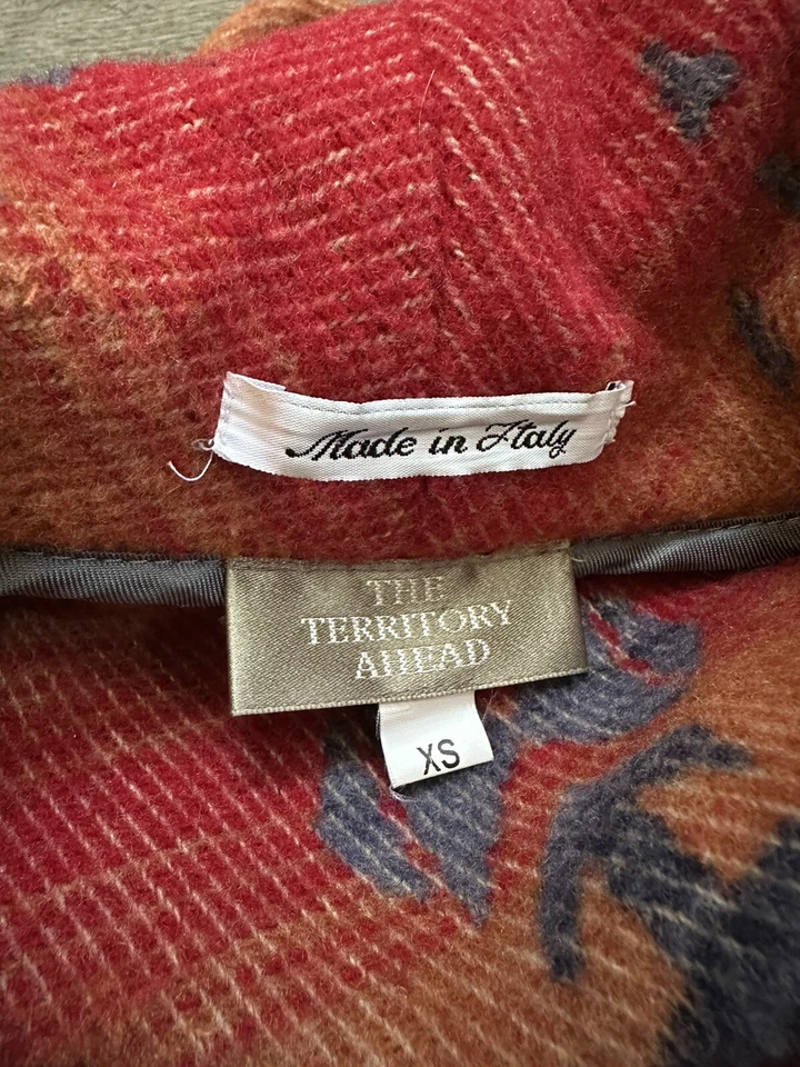 Винтажное пальто Territory Ahead разноцветное Chore Barn Aztec Southwestern размер XS - Изображение 2 из 4