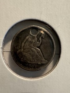 1837 Seated Liberty Half Dime - Holed