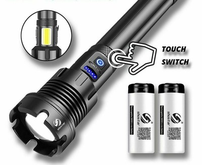 Details about / Rechargeable Exquisite Flashlight Portable Ultra Bright LED COB Torch For Hiking