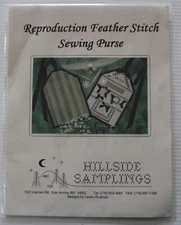 Reproduction Feather Stitch Sewing Purse - by Hillside Samplings