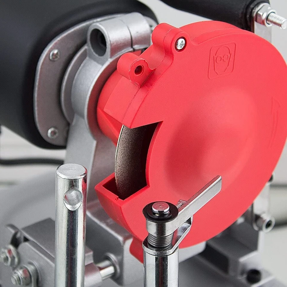 Afilador de hojas de sierra circular eléctrico de 120 voltios con ruedas Diamond y Emory Foto 3 de 4