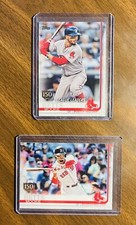 2019 Topps Series 1 Mookie Betts 150th Anniversary Stamp Lot - AL Leaders + Base