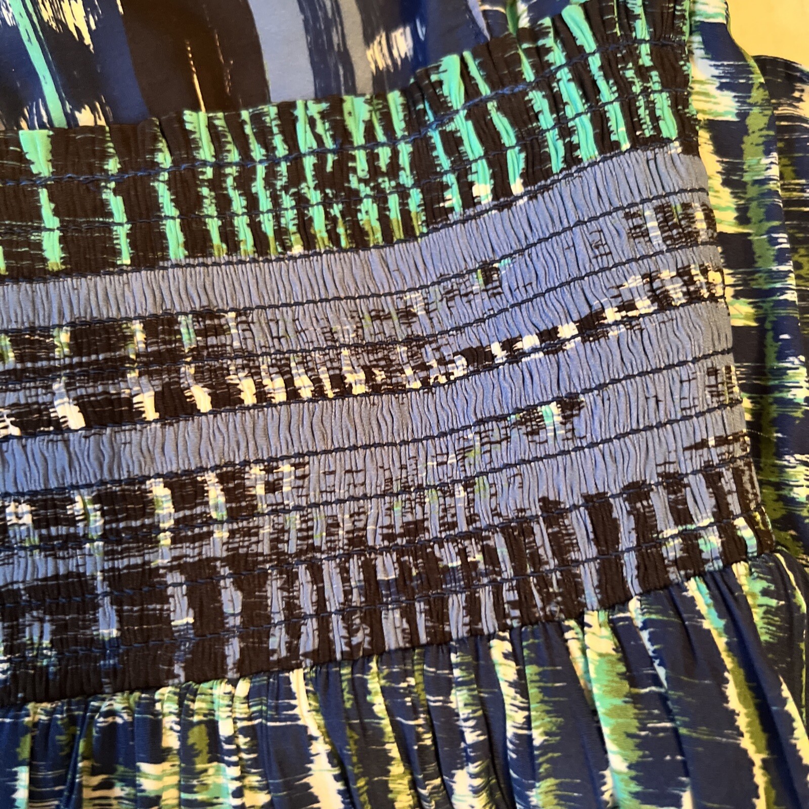 Ramy Brook XS-S Revolve Ella Dress VNeck Midi Sleeveless Blue Multicolor BohoEUC thumbnail 13