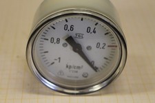 Pressure gauge -1-0 kp/cm² (~ -1-0 bar) Ø 60 mm M12x1.5 connection rear #as-l