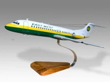Fokker F28-4000 Fellowship East-West Airlines Desk Wood Airplane Large 1/72