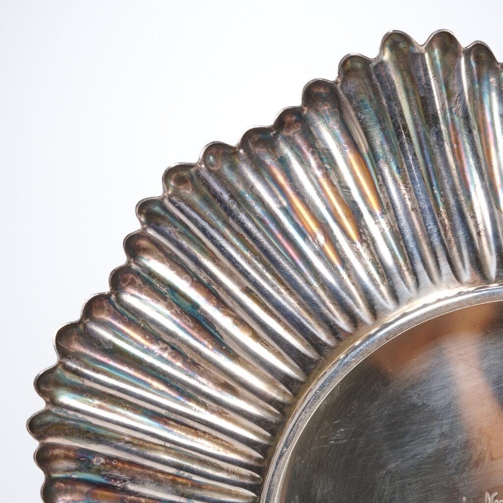 VINTAGE MAPPIN & WEBB SILVER-PLATE/EPNS SUNBURST SERVING DISH | eBay