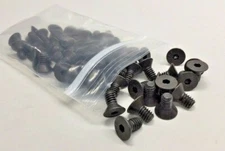 FKE JCA04016-60 Flat Socket Cap Screw 1/4-20 x 1/2 (Pack of 60) Black Plain