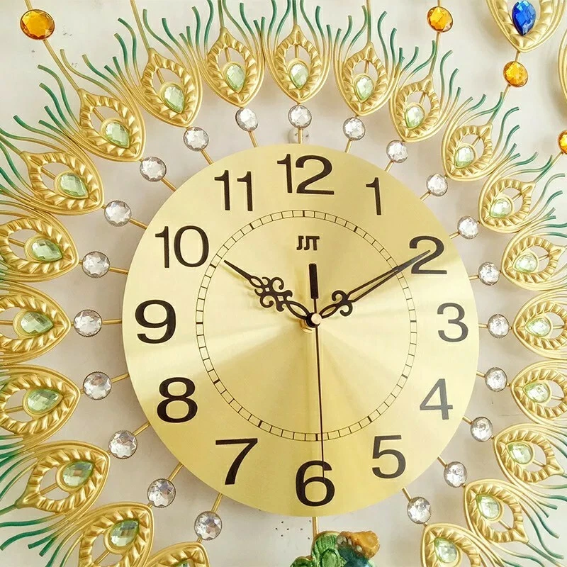 3D Peacock Style Wall Clock  - Image 4 of 4