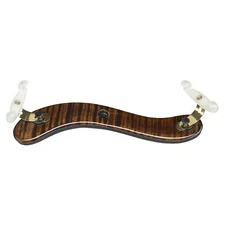 Viva La Musica Viola Shoulder Rest, Diamond, Dark Maple/Gold & White Feet