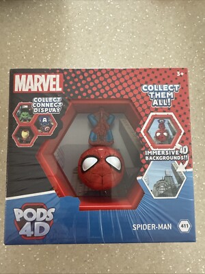 PODS 4D Marvel Spiderman & Black Panther 2 Pack Unique Collectable Action Figure