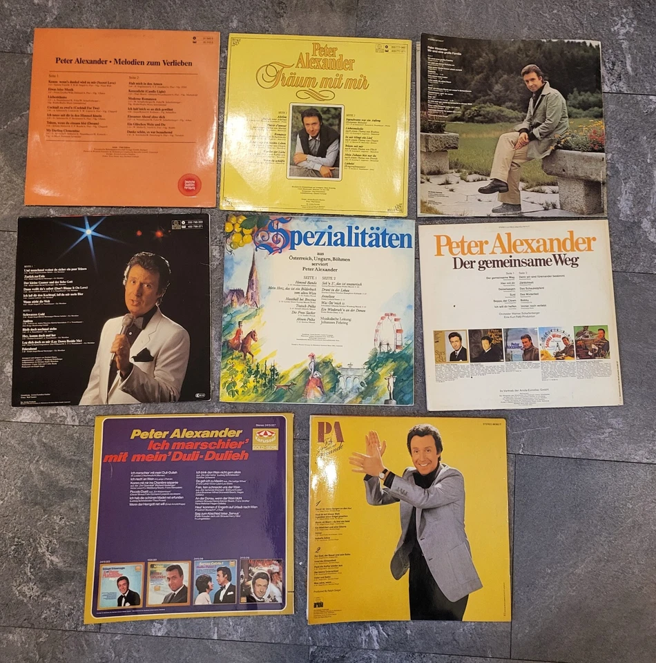 8 Schallplatten Peter Alexander Sammlung . Volksmusik Der  60er - Bild 2 von 2