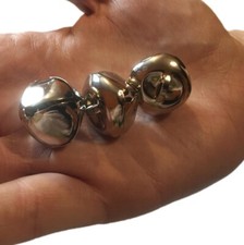 10 EXTRA LARGE JINGLE BELLS ~ 25 MM ~ CRAFT BELLS ~ RINGING BELLS ~ CAT BELL