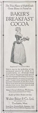 1916 AD(L4)~WALTER BAKER & CO. DORCHESTER, MASS. BAKERS’ BREAKFAST COCOA