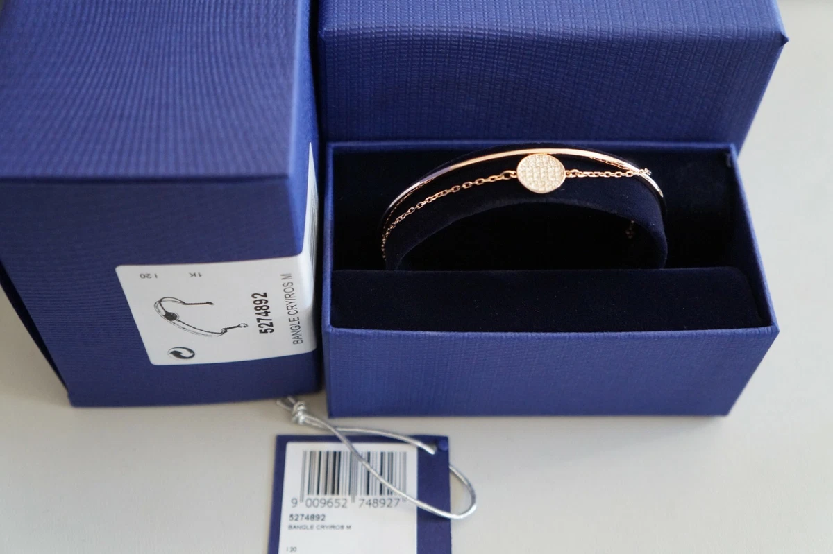 Swarovski 5274892 GINGER BANGLE WHITE ROSE GOLD TONE PLATED