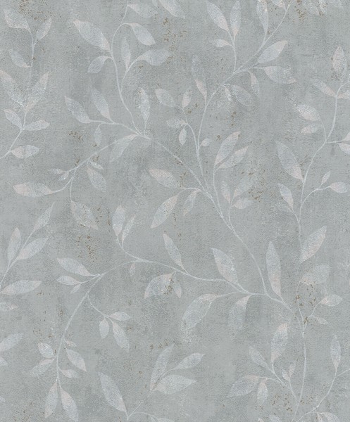 Vliestapete BläTter Floral Metallic Grau Gold Marburg 32634 (4,87€/1Qm)-image