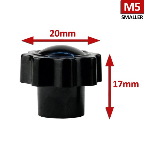 Manopola da M6 a M12 filettatura donna in plastica dado di bloccaggio a stella maniglia macchina vite - Foto 10 di 16
