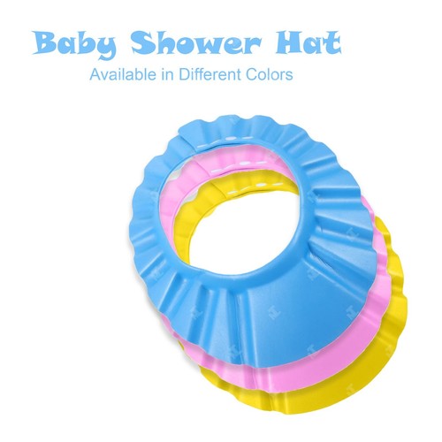 Baby Shower Hat Multi Colors Cap No Tears Bath Washing Hair Protection