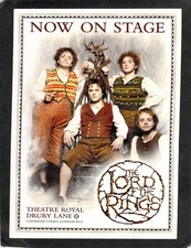B4833 Advertising Lord of the Rings Drury Lane Theatre PU postcard