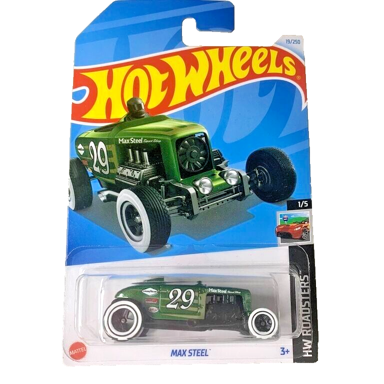 HOT WHEELS 2024 MAX STEEL METALFLAKE GREEN 19/250 HTD61 SONNY