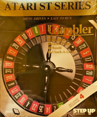 Rare Vintage game Gambler Atari 1040/520 ST Disk Only No Box - Keypunch Software