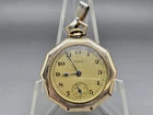 Antique Elgin Gold-Filled Pendant Pocket Watch 12/0s Runs