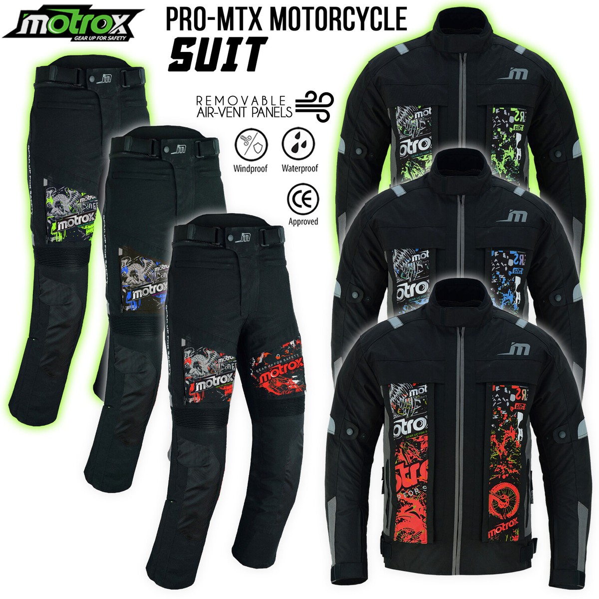Motorcycle Protective Jeans - Windproof Waterproof Coated - View #5