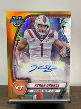 Kyron Drones 2024 Bowman Chrome True Gold Refractor Auto /50 PA-KDR (RC) Packers