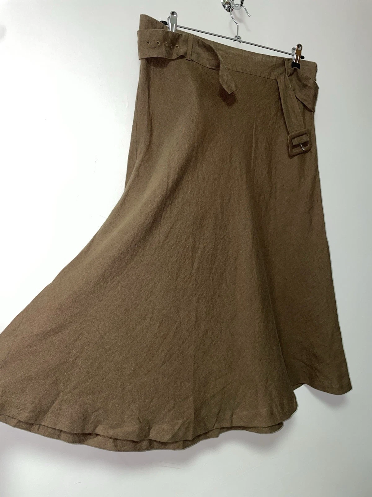 Hobbs Biscuit Brown A Line Linen Skirt With Belt Uk 14 Immaculate
Opens in a new window or tab