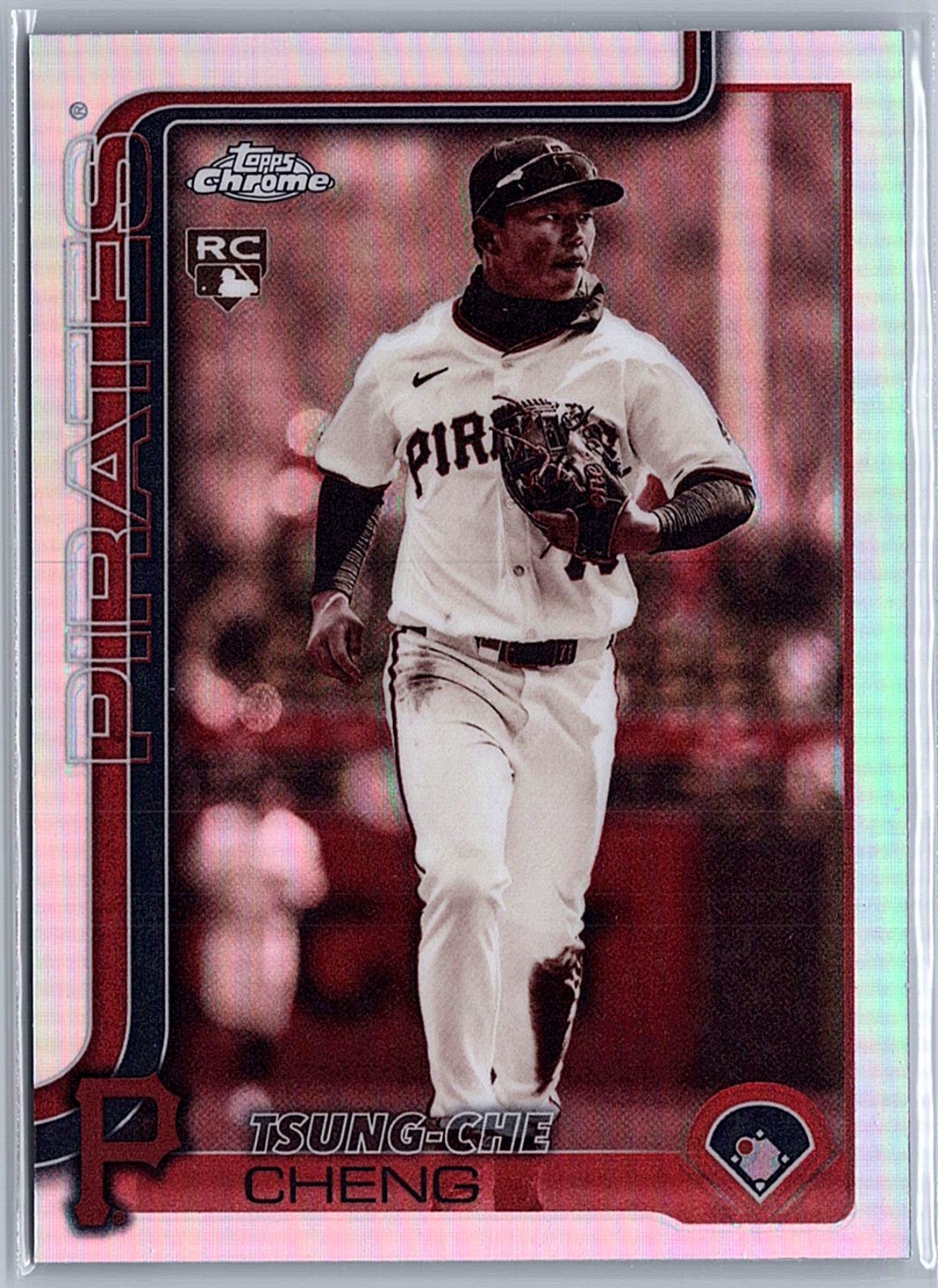 2025 Topps Chrome Update Tsung-Che Cheng #USC74 Sepia Pirates