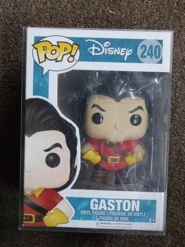 Funko POP! Disney Beauty and The Beast Gaston #240 Vinyl Figure with protector