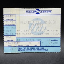 1991 DEEP PURPLE CONCERT TICKET STUB, THE PALACE - AUBURN HILLS