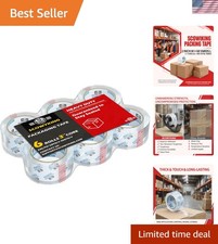 Heavy Duty Packing Tape 6 Rolls, Total 408Y, Clear, 2.7 mil, 2 inch x 68 Yard...