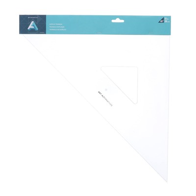 Acrylic Triangle, 12 in 45 Degrees - Drafting, Drawing, Geometry