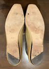 Gold & Beige  Leather Enzo Angiolini Liberty Flats Women Size 8.5 Narrow — photo 3