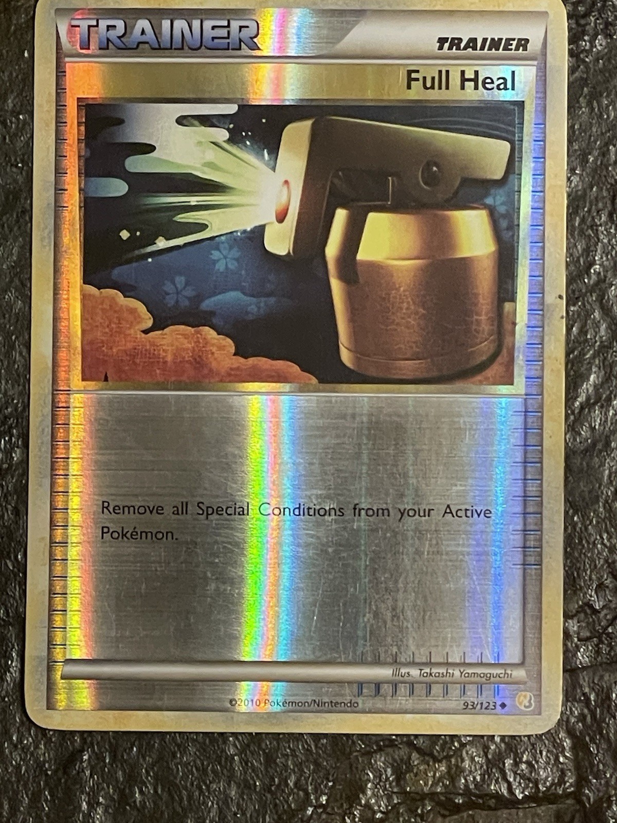 Pokémon TCG Full Heal Heartgold & Soulsilver 93/123 Reverse Holo Uncommon 2010