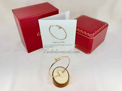 Cartier Juste Un Clou Bracelet SM Rose Gold Size 18  