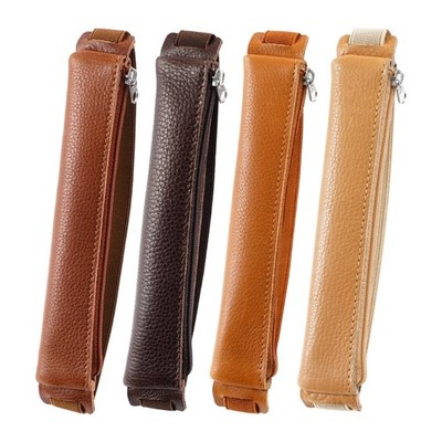 Leather Stylus Storage Bag Capacitive Pencil Case with Adjustable Elastic Band