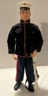 1964 Hasbro G.I. Joe Marine painted hair. Dress Parade Uniform 12" figure