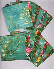 Graphic45 LET'S GET ARTSY (16pk) HANDMADE POCKET EPHEMERA CARDS Double-Sided