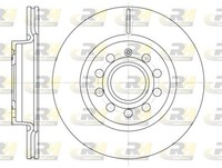 2X Roadhouse Bremsscheibe 6647.10 FüR VW 521 A3 8P1 Plus Audi Golf 5M1 1J1 5K1 5