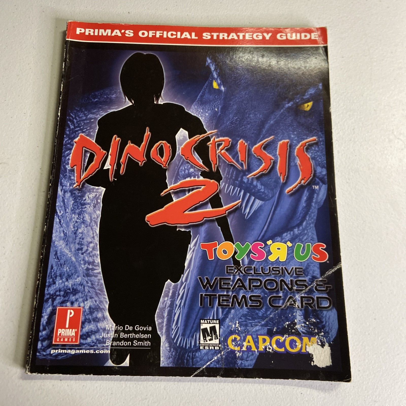 Dino Crisis 2 Toys R Us Exclusive Strategy Guide With Weapon Cards