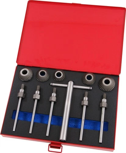 11pc Valve Seat Face Cutter Set - Milling Heads 32.5, 35, 37.5, 40 & 42.5mm