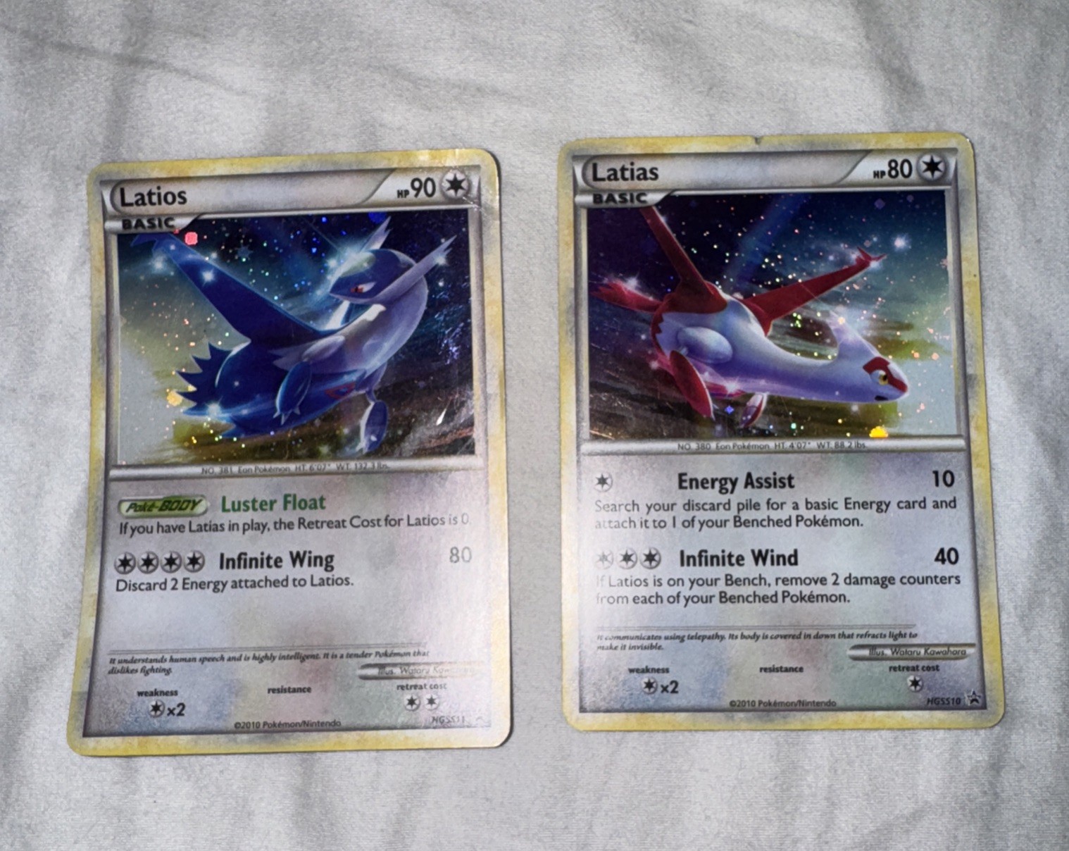 Latios HGSS11 Cosmos Holo Promo - NM Pokemon Card  And Latias (2 for 1)