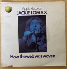 THE BEATLES - JACKIE LOMAX ‘HOW THE WEB WAS WOVEN’ APPLE 23 1970 + PICTURE SL.